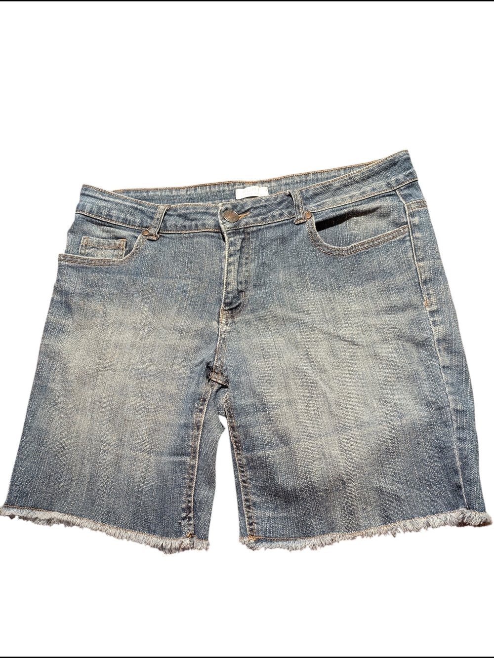 Women’s Denim Cutoff Shorts in Faded Blue